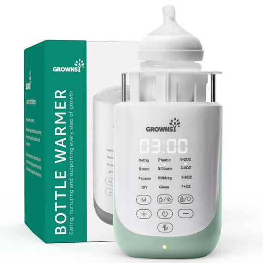 Grownsy Nutri Bottle Warmer with Innovative Auto-Lift Feature, 10-in-1 Fast Baby Bottle Warmer for All Bottles