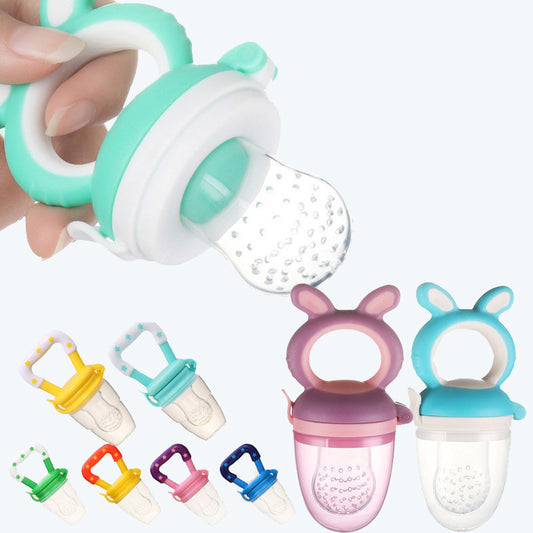 Silicone Baby Fruit Feeder Food Supplement Pacifier Molar Stick Supplementary Portable
