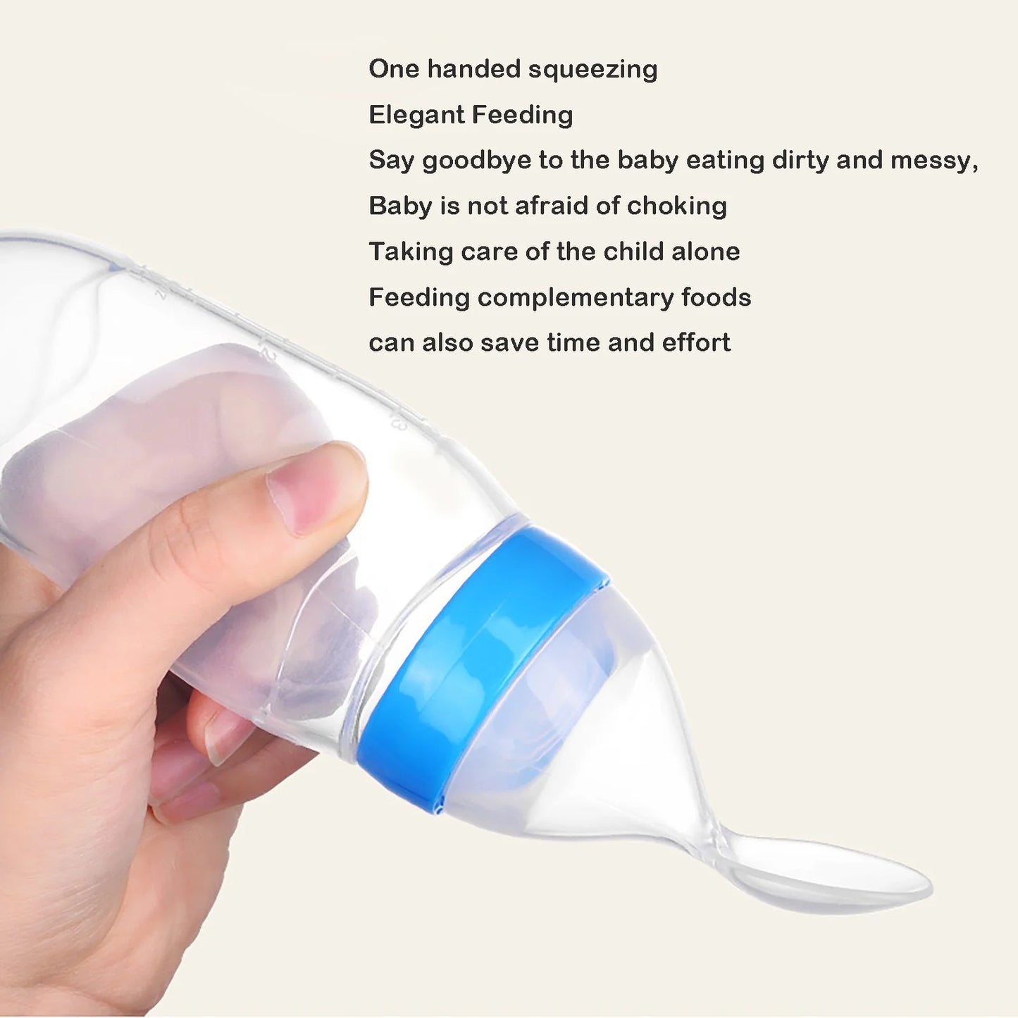 Silicone squeezy baby food feeder Perfect for travel & car rides