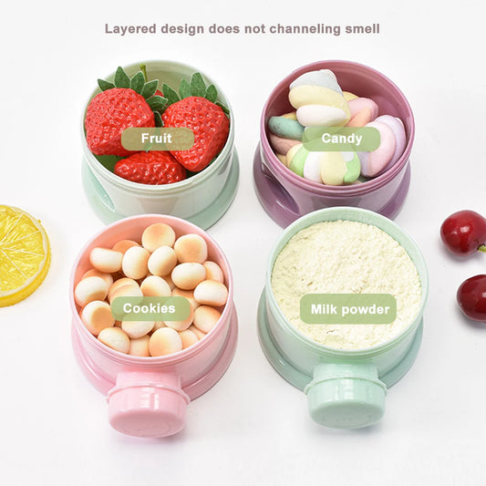Baby food container for travel Discover the 3-Tier Milk Powder Box