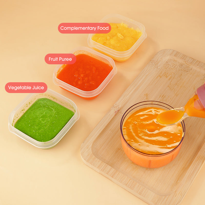 Silicone squeezy baby food feeder Perfect for travel & car rides