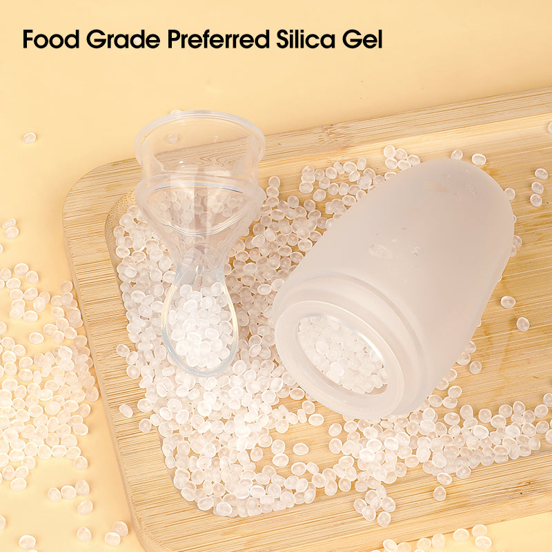 Silicone squeezy baby food feeder Perfect for travel & car rides