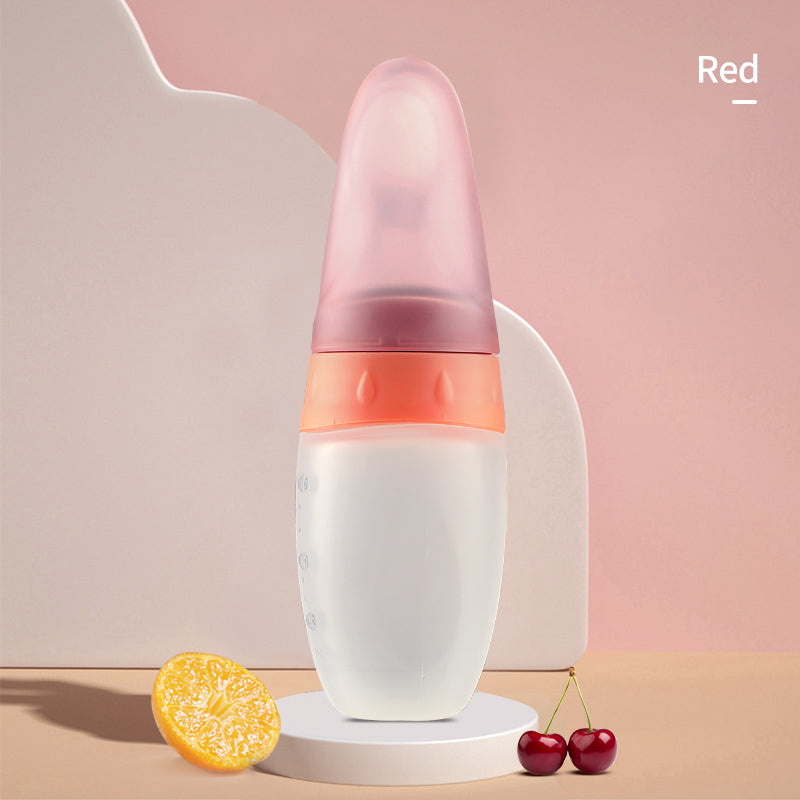 Silicone squeezy baby food feeder Perfect for travel & car rides