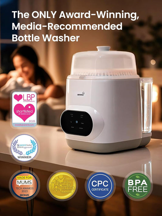  Baby Bottle Washer for Bottles, Pump Parts & Baby Essentials | Replaces Hand Washing