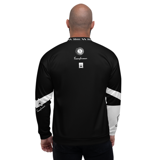 bibooc Unisex Bomber Jacket men,women's winter black red